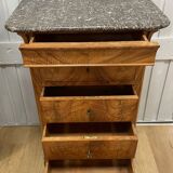 Petite Commode Secrétaire En Noyer de la fin du XIX ème siècle
