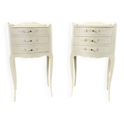 Paire de tables de chevet de style Louis XV, XXe Siècle