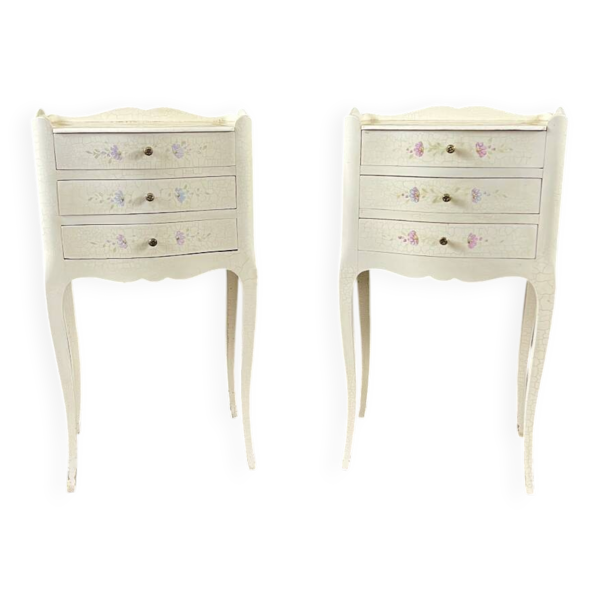 Paire de tables de chevet de style Louis XV, XXe Siècle