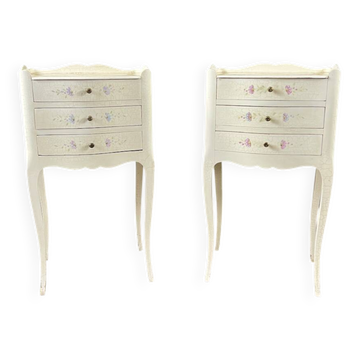 Paire de tables de chevet de style Louis XV, XXe Siècle