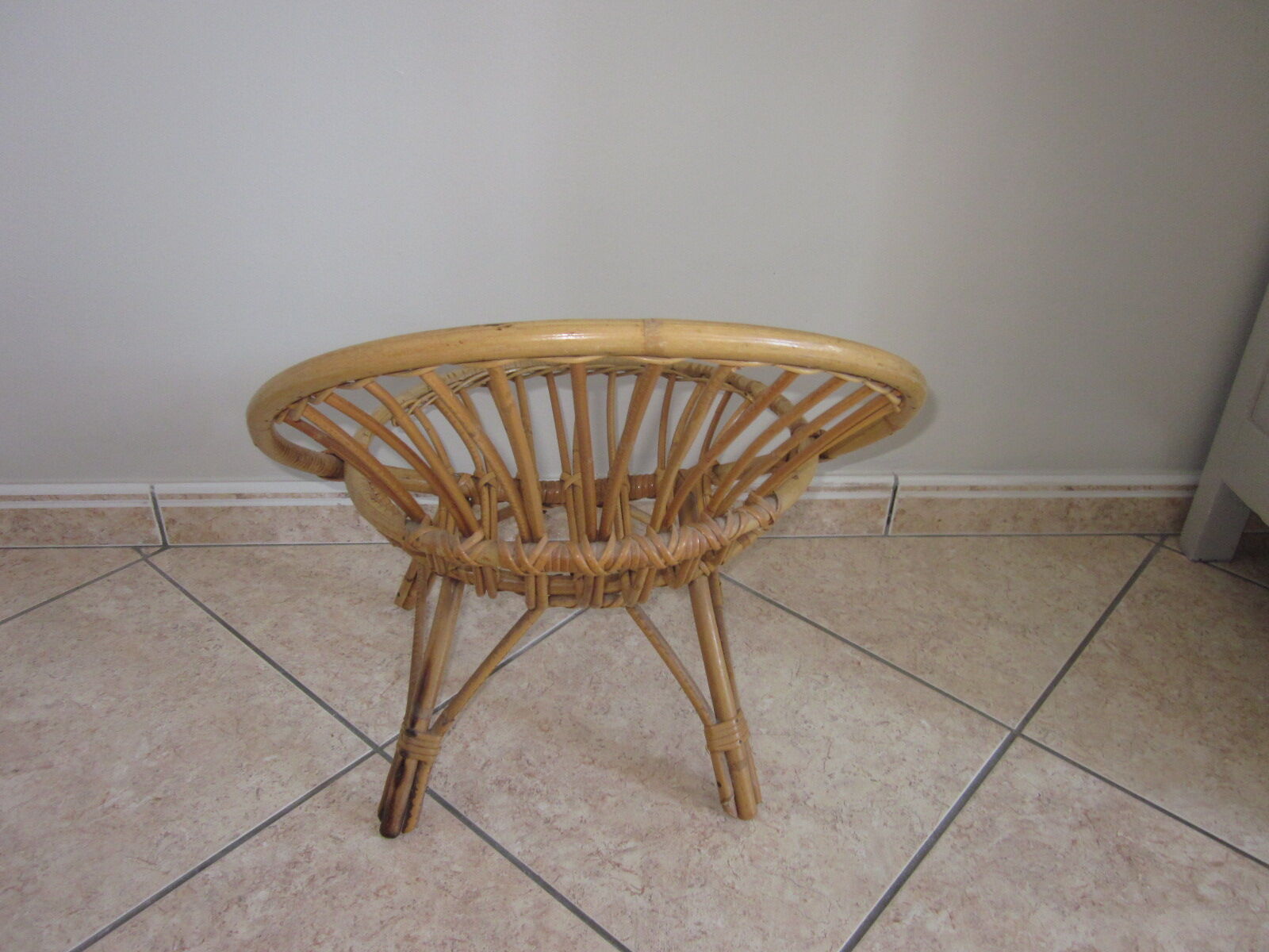 Children's armchair in rattan