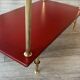 Table basse vintage verre et laiton