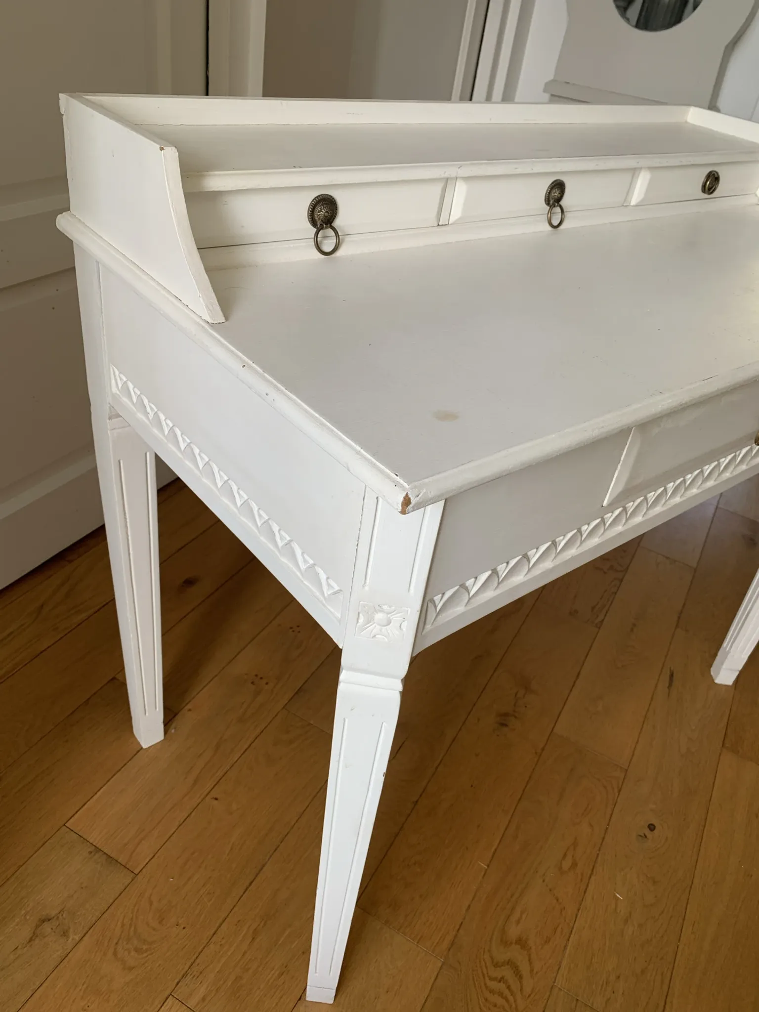 White desk