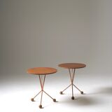 Pair of Alberts teak side tables by Albert Larsson