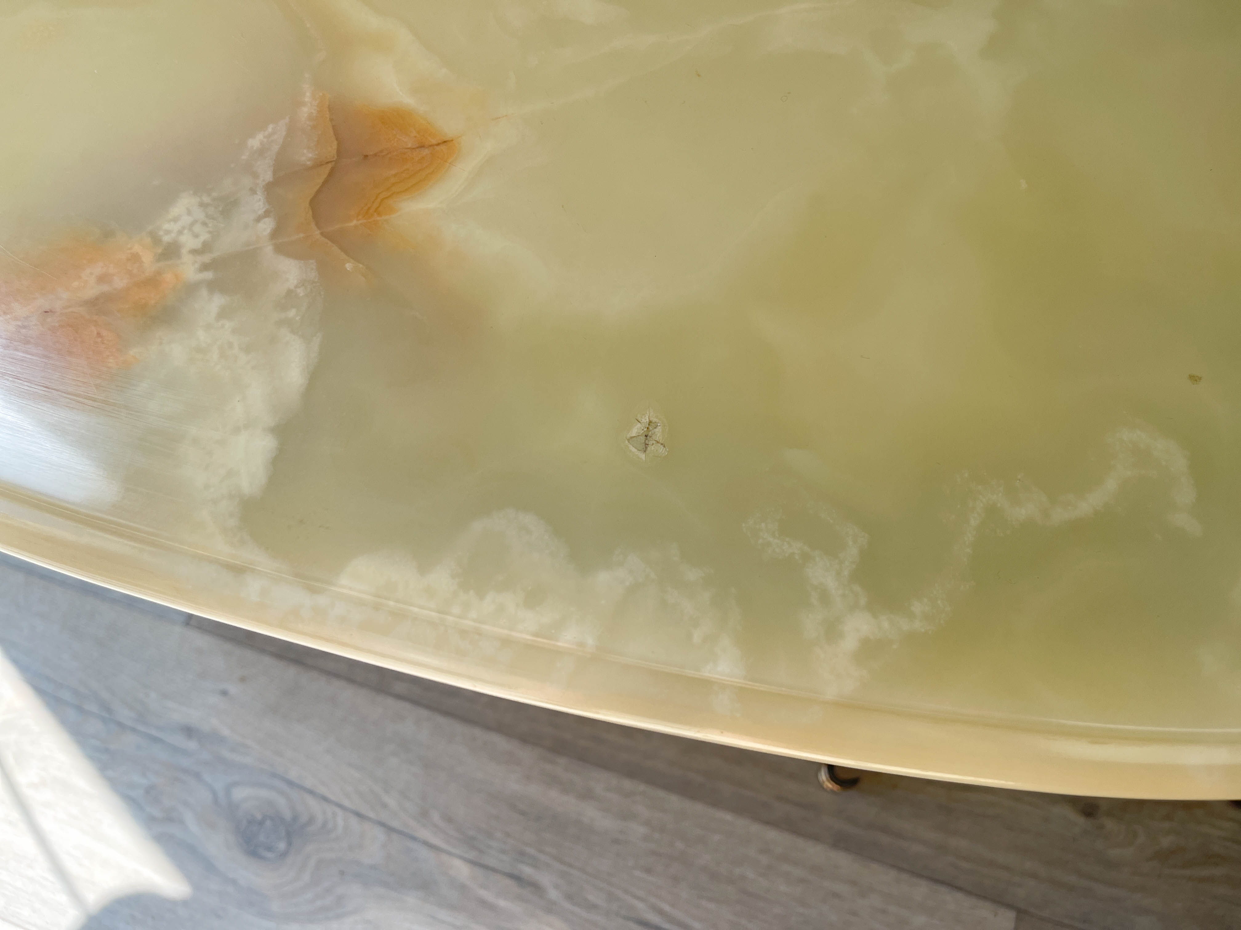 Marble and bronze coffee table Neoclassical style