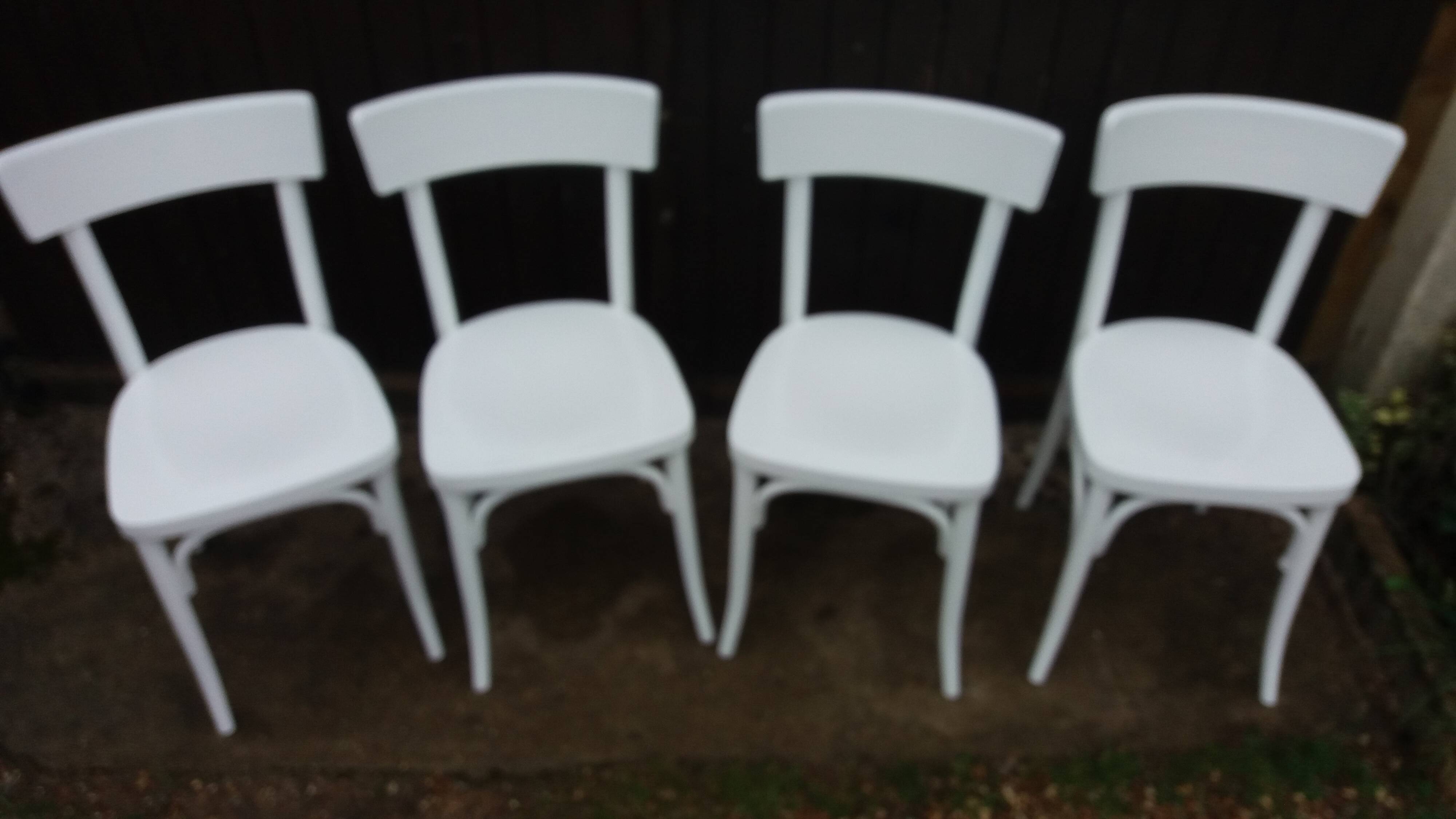 Set of 4 vintage bistro chairs