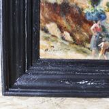 Oil on panel by A. Poulain - Cagnes sur Mer