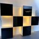 Mid-Century Modern backlight wall modular system by Acerbis. Italy 1970s