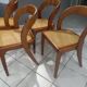 Suite of 4 chairs Baumann model Vintage Gondola 1970s