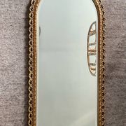 Ancien miroir en bois doré et verre biseauté