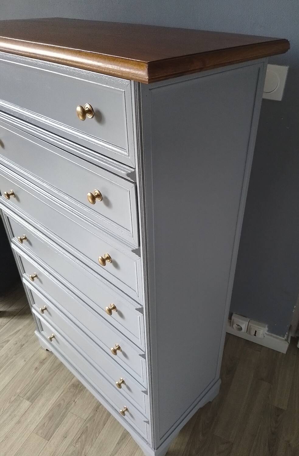 RESTORED ART DECO 7-DRAWER CHEST