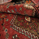 Vintage Persian Qashqai Handmade Wool Shiraz Rug- 119x243cm