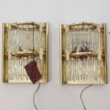 Pair of wall sconces by Lumica 1970s