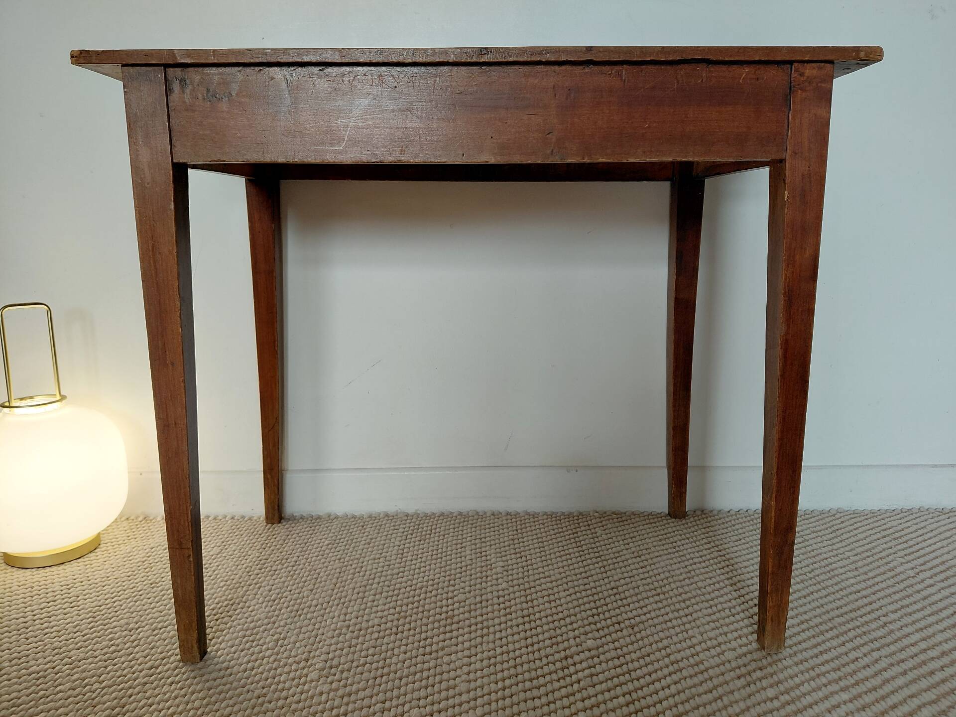 Compact desk in vintage cherry wood