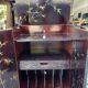 Asian turntable/vinyl cabinet in lacquered wood