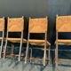 Four straw chairs