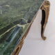 Table basse en marbre vert et bronze style Louis XV