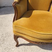 Armchair louis xv mustard walnut of the xix th century n°17