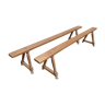 Wooden benches