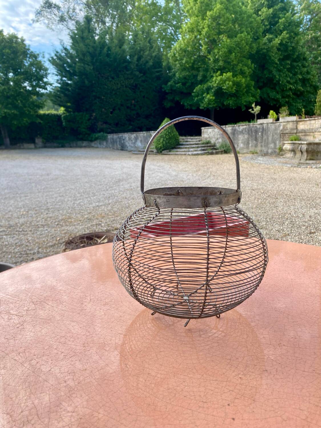 Vintage salad basket