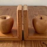 Pair of vintage wooden bookends