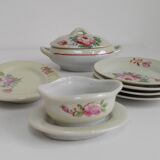 Dinette ancienne porcelaine irisée