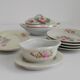 Dinette ancienne porcelaine irisée