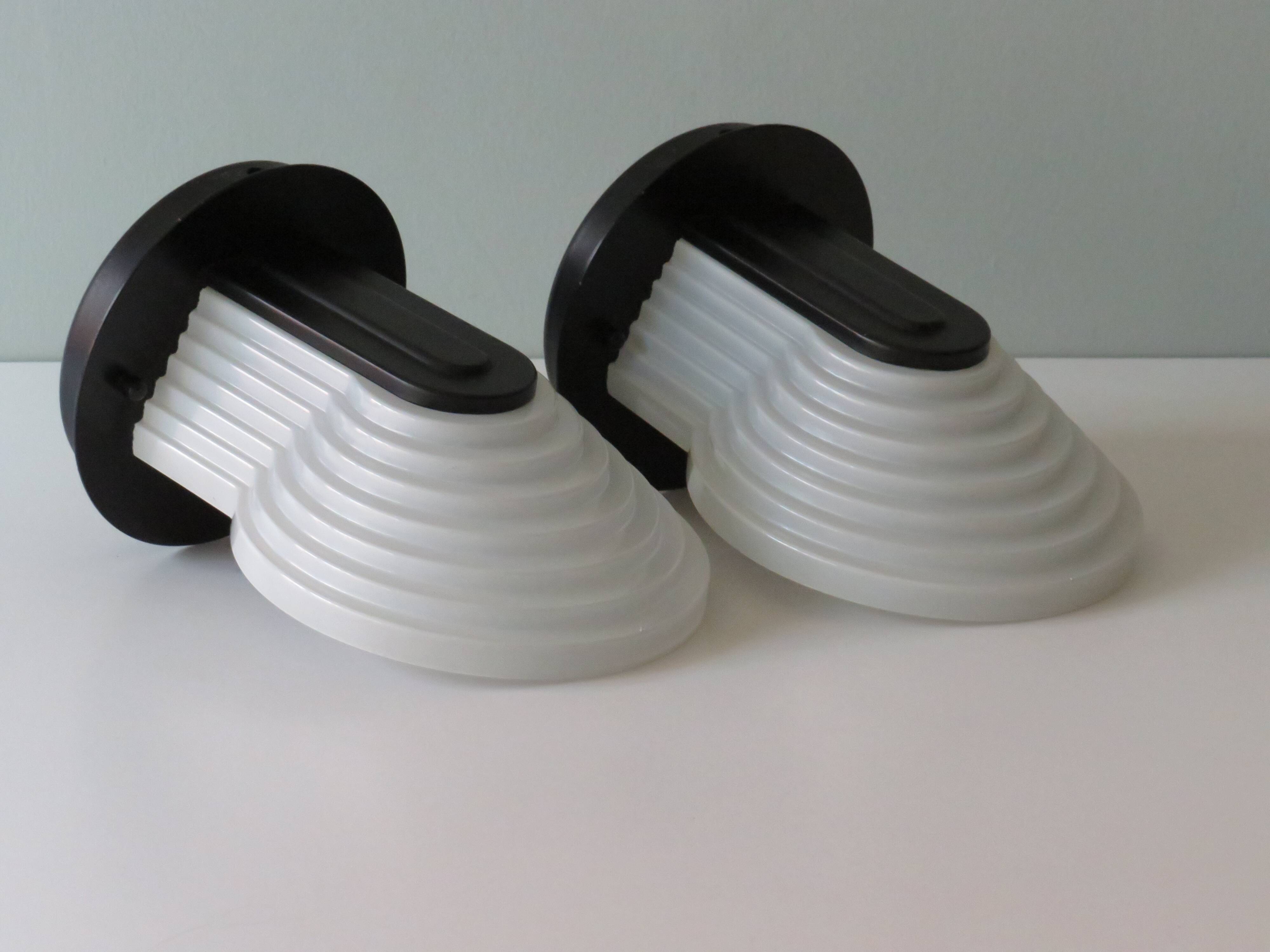 Lot of 2 vintage wall sconces, 1970-1980 Happylight, Netherlands