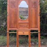 Art Deco oak cloakroom