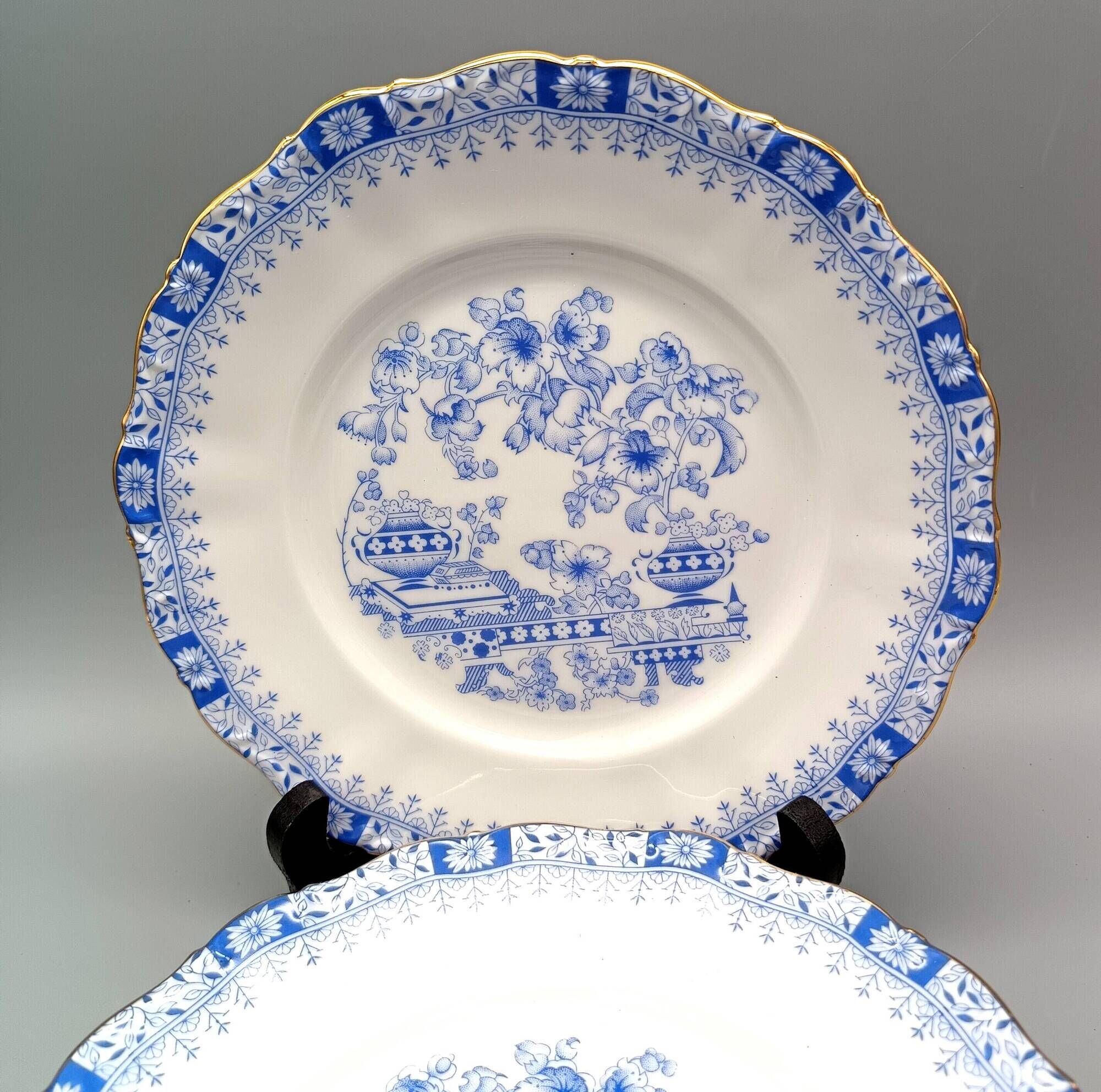 6 dessert plates porcelain theresia pattern vintage seltmann weiden bavaria