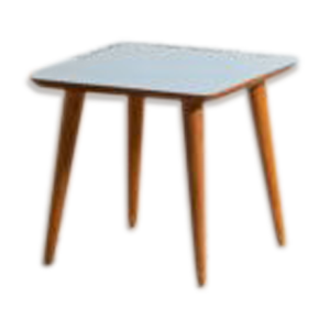 table basse carrée bleu