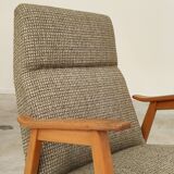 Pair of 6956 armchairs restored by Interier Praha, production 1965