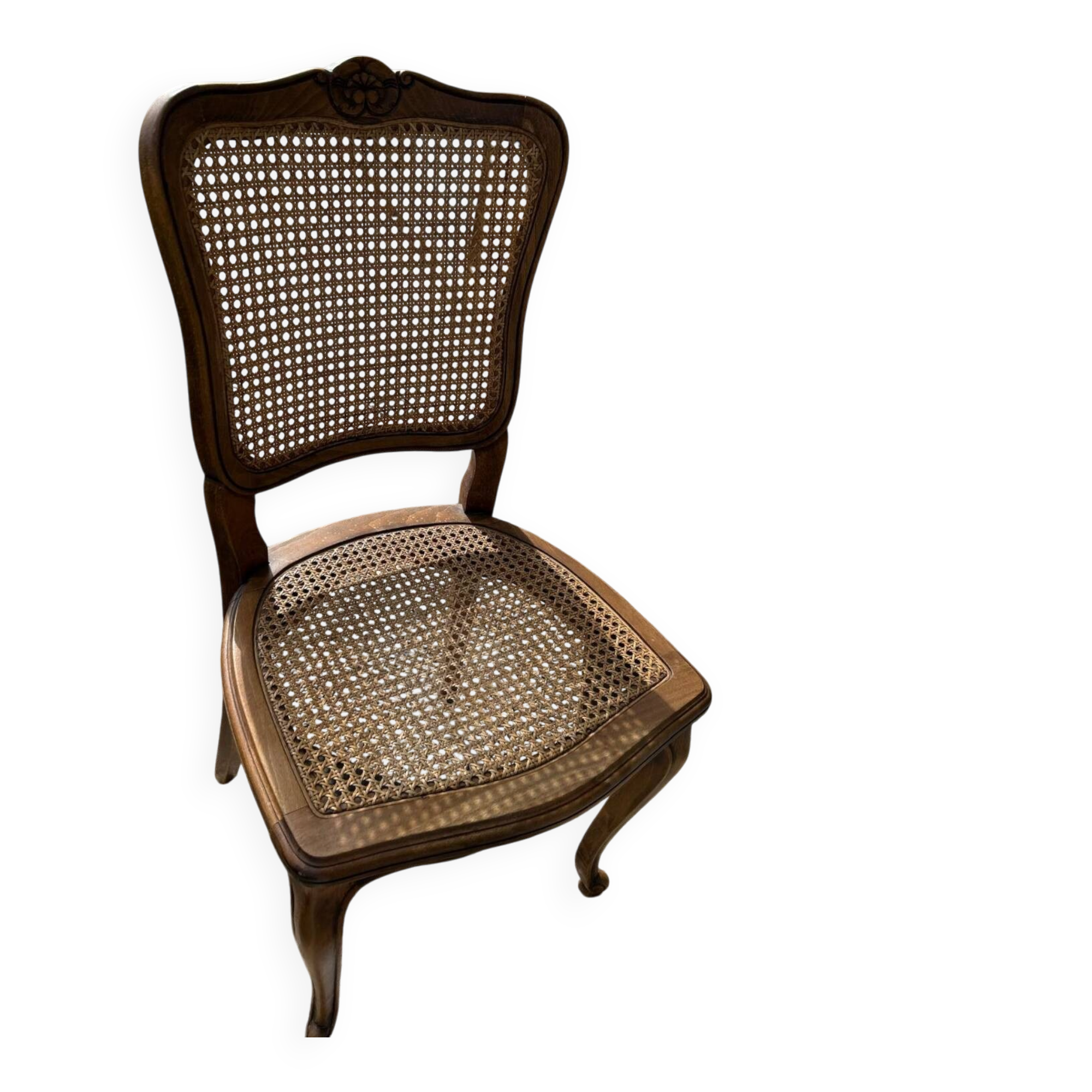 Caned chair in Louis XV style