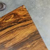 Coffee table from the 70s, chrome and rosewood
