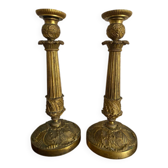 Pair of 19th-century candlesticks