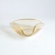 Triangular gold flecked Murano glass vide-poche bowl, Italy 1970s.