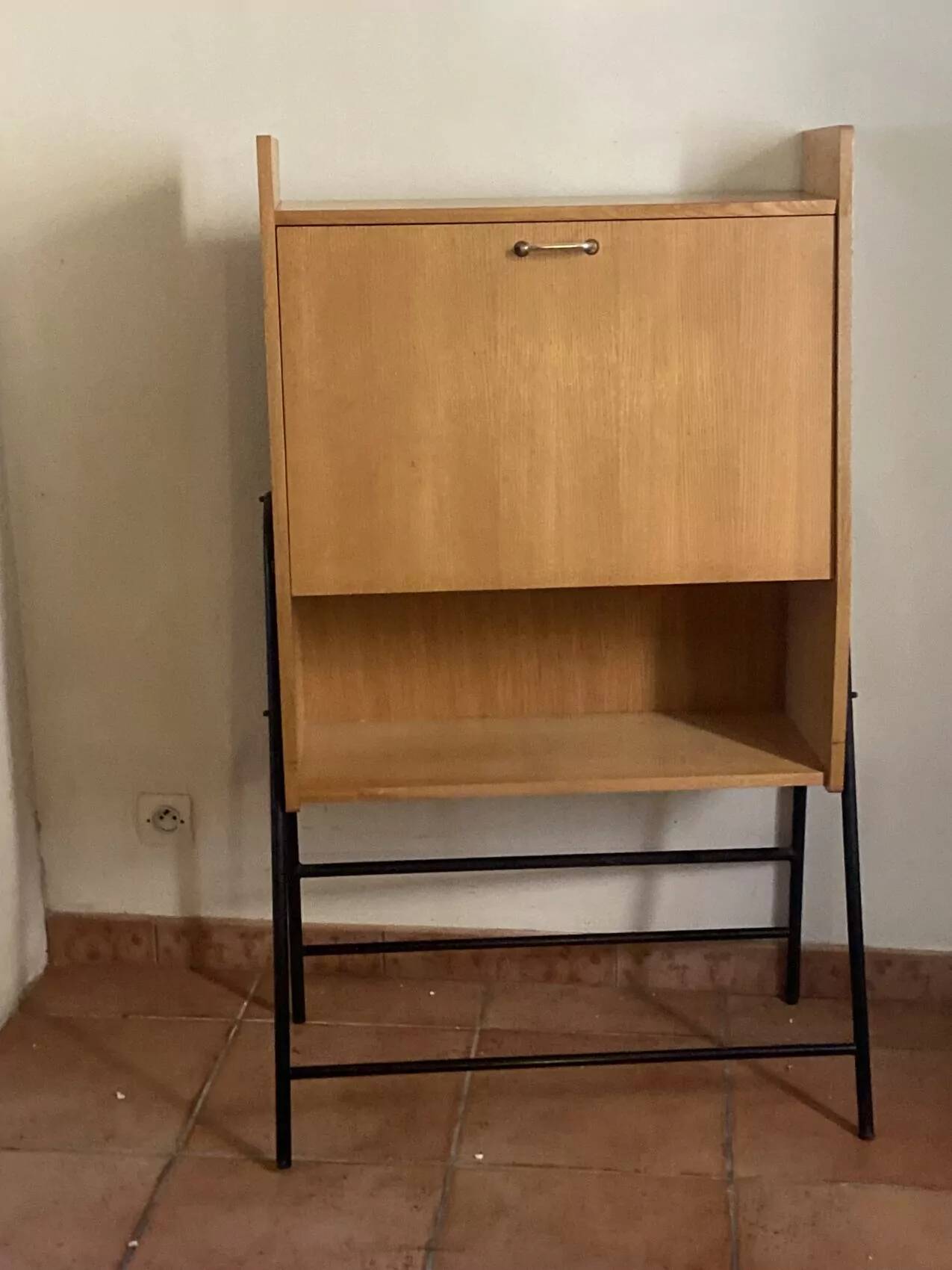 Wall-mounted secretary in the style of Jacques Hitier – 1960s