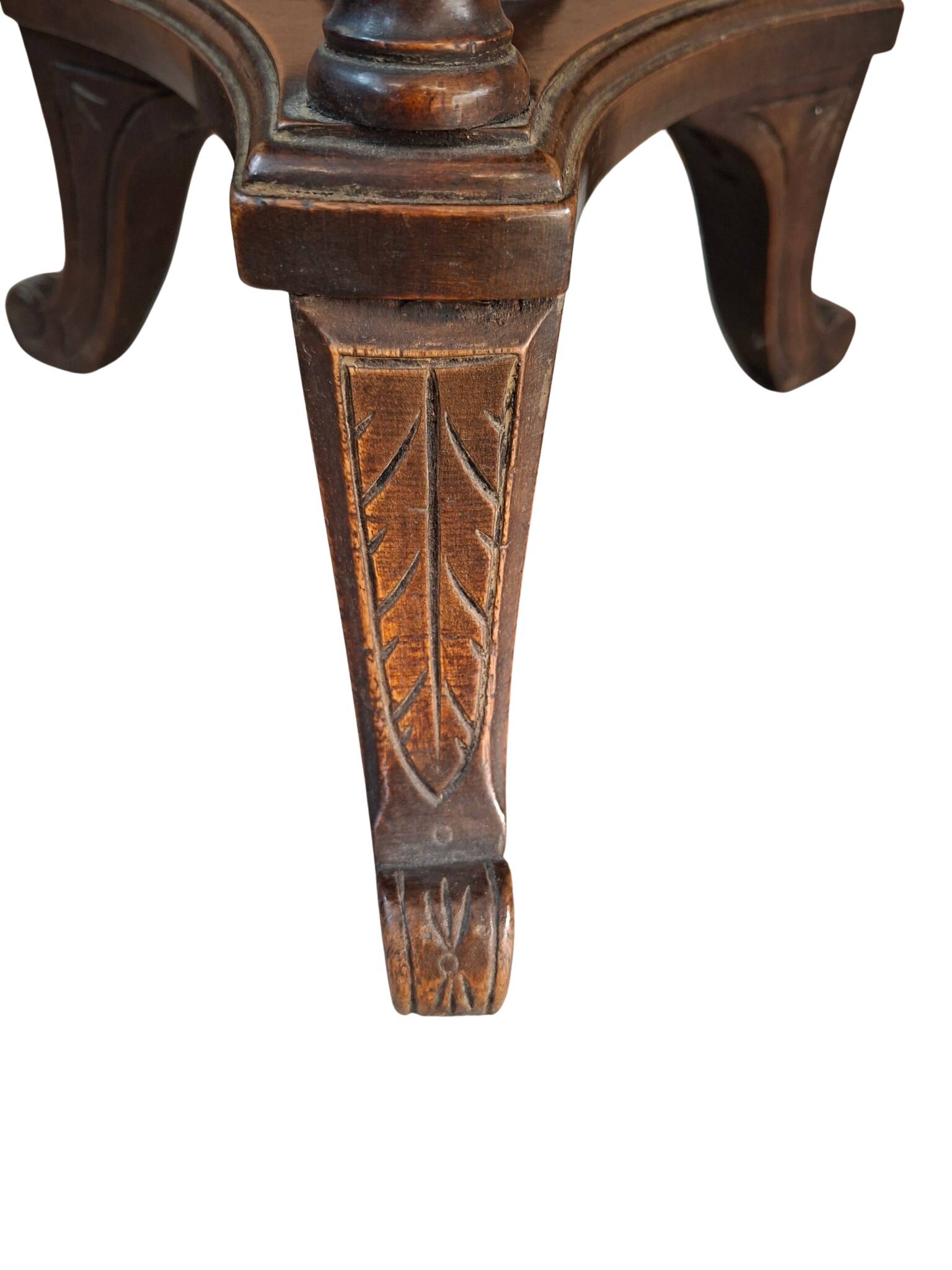 Sgabello a vite da Pianoforte Antico in Noce Inizio '900