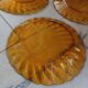 5 vintage Duralex dessert plates