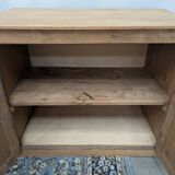 Small raw wood sideboard