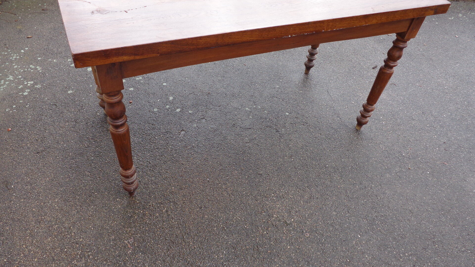 Wooden bistro table