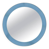 Blue glass wall mirror, Italian, circa 1960s-1970s.