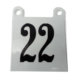 enamel plate number 22