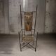 Copper and brass throne chair by Cor de Ree, Netherlands 1990