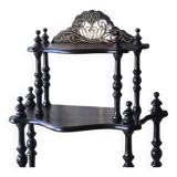 Antique black wood partition shelf in Napoleon style