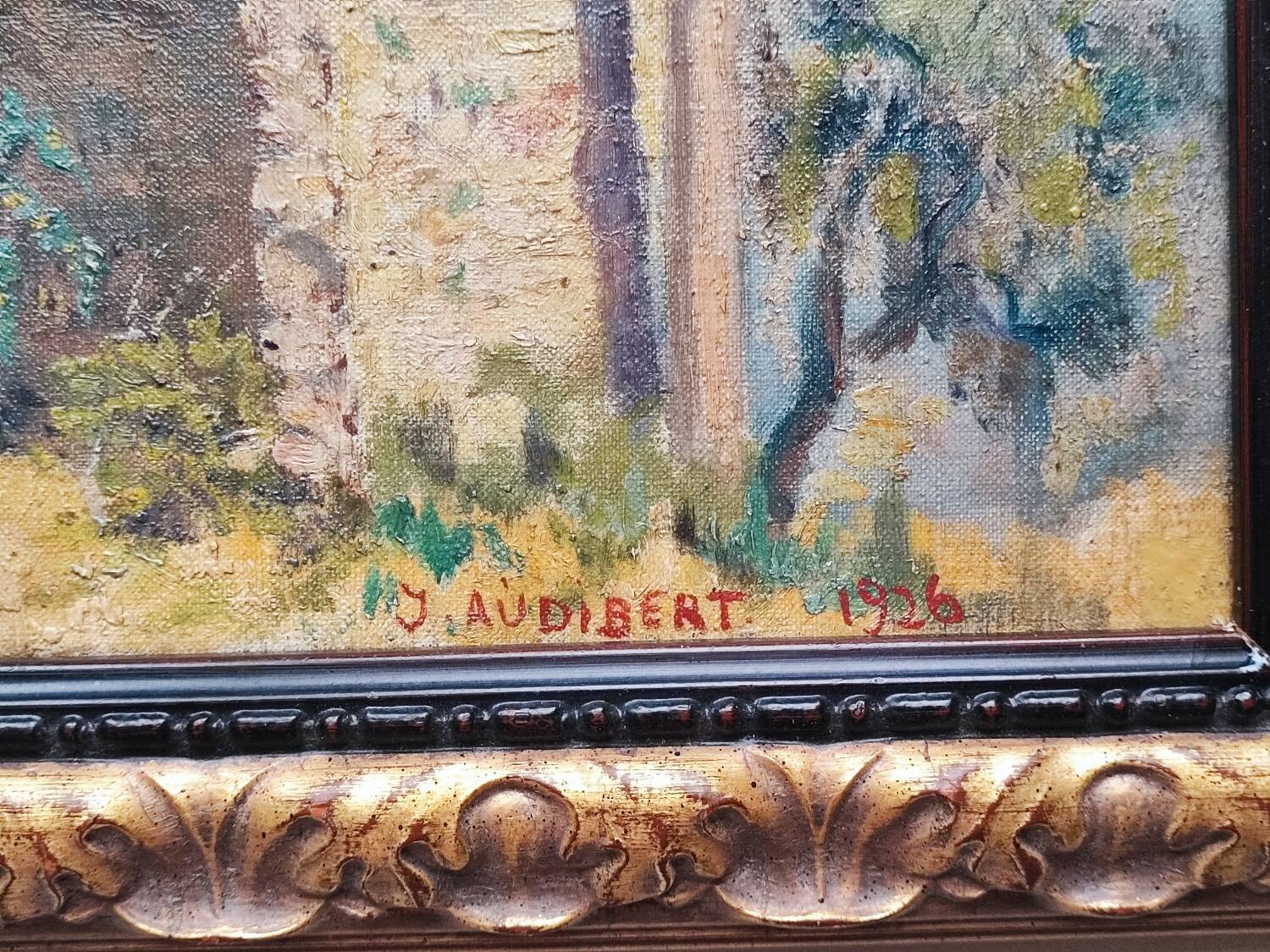 Paire de peintures à l'huile