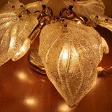 Plafonnier en verre de Murano, Navaresi, Italie, années 1980