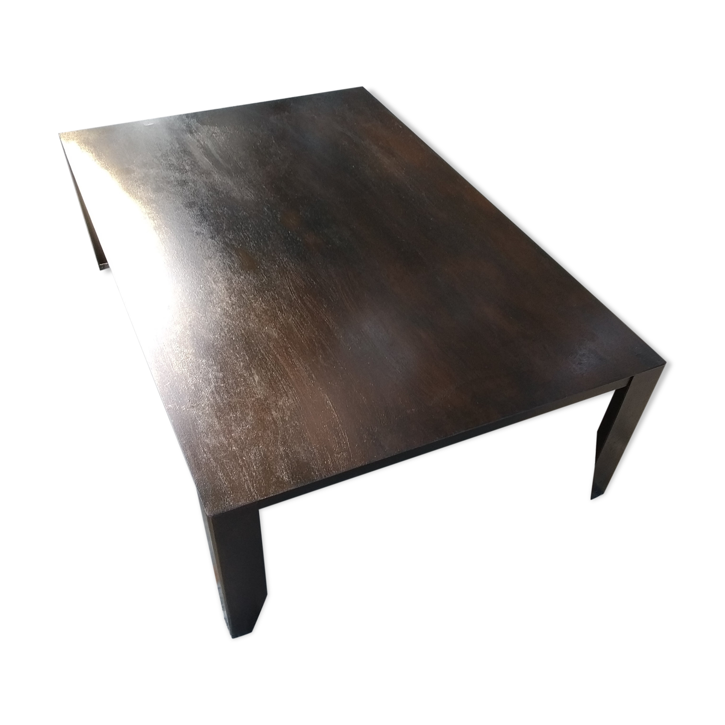 Metal industrial coffee table