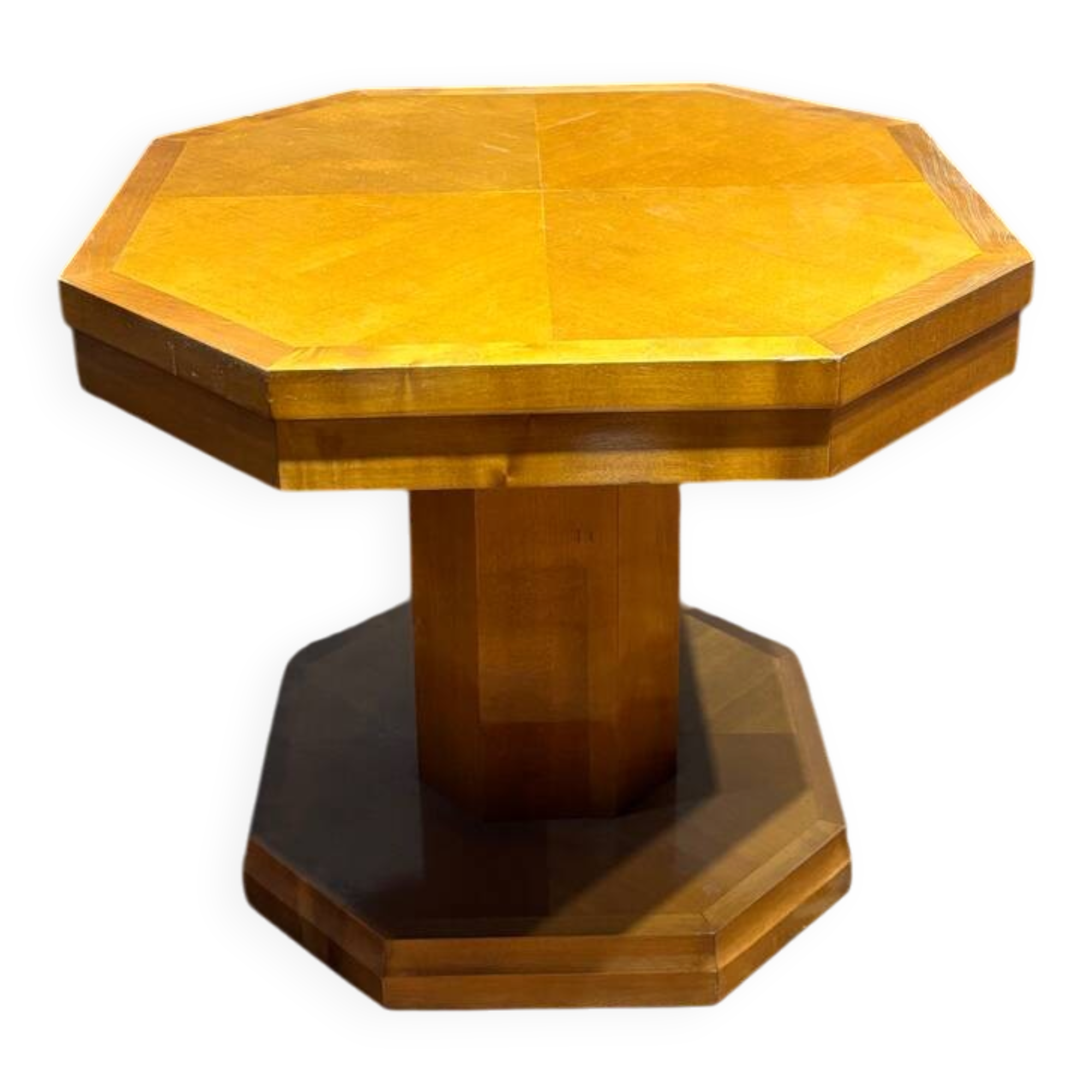 Designer side table – Hugues Chevalier – Solid wood and elegance