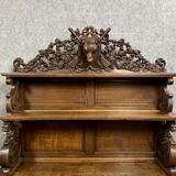 Important Saint Hubert buffet of Renaissance style hunting lodge